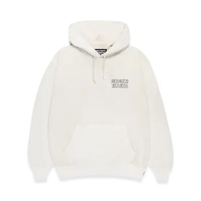 WACKO MARIA Washed Heavy Weight Hooded Sweat Shirt "Ivory"