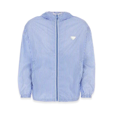 PRADA Printed Re-Nylon Windbreaker "Light Blue"