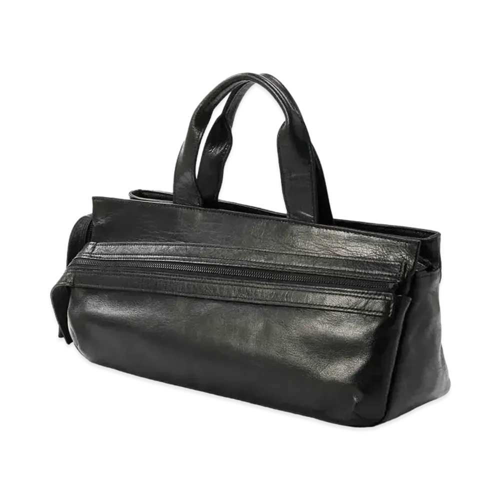 Yohji Yamamoto GOAT/NUME SQUARE BOSTON BAG "Black"