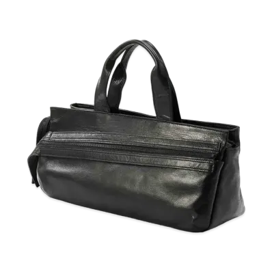 Yohji Yamamoto GOAT/NUME SQUARE BOSTON BAG "Black"