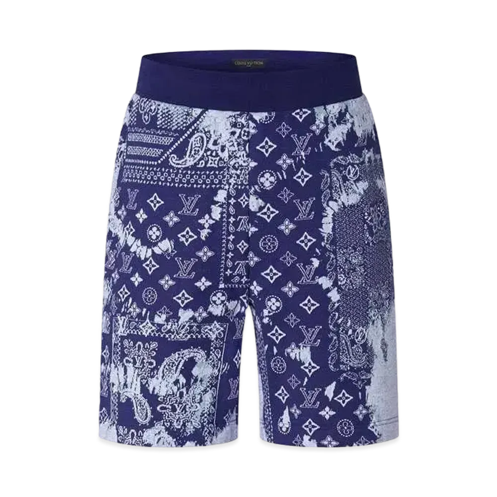 Louis Vuitton Monogram Bandana Shorts "Blue"