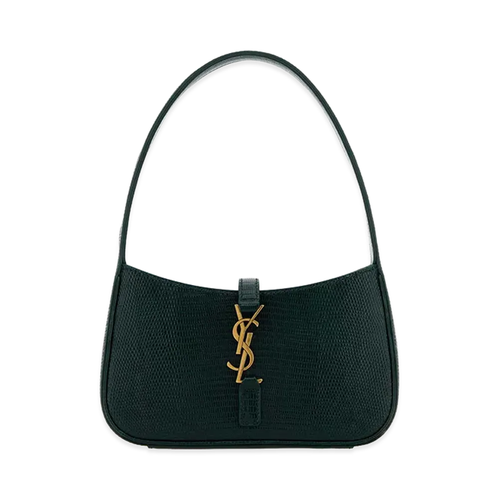 Saint Laurent Women's Bottle Green Leather Mini Le 5 A 7 Handbag "Green"