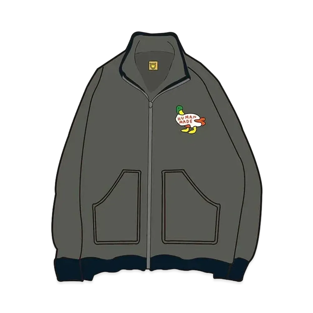 HUMAN MADE FLEECE DUCK JACKET "Black Grey"