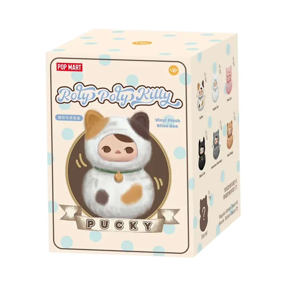 POP MART PUCKY Roly-Poly Kitty Series-Vinyl Plush Blind Box [Piece]