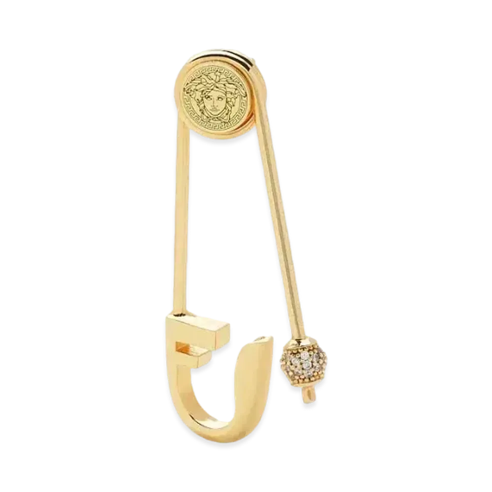 FENDI x Versace Fendace Gold-Colored Earrings "Gold"