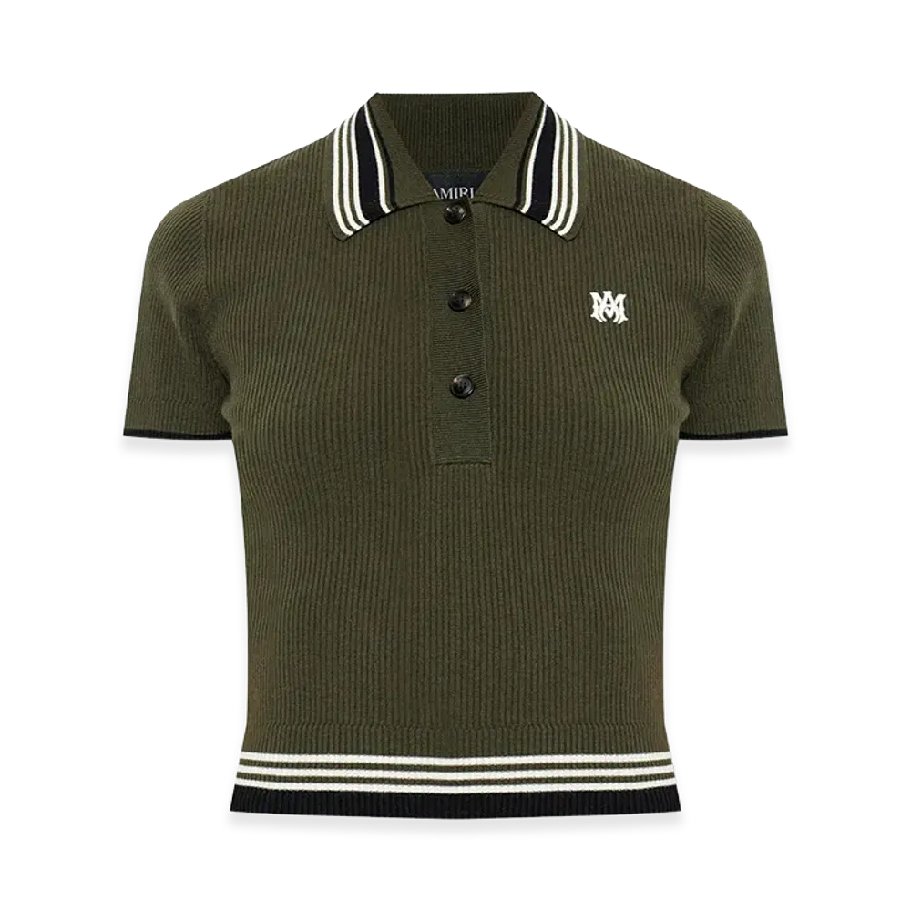 AMIRI Women's Polo Shirt "Dark Green"