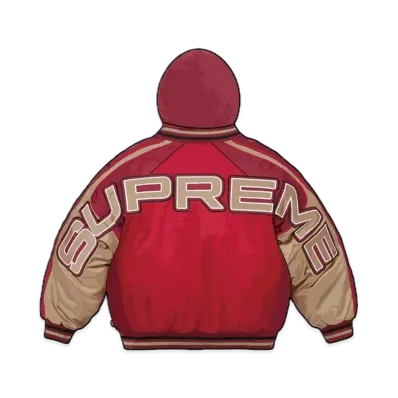 Supreme Hooded Stadium Jacket "Red"