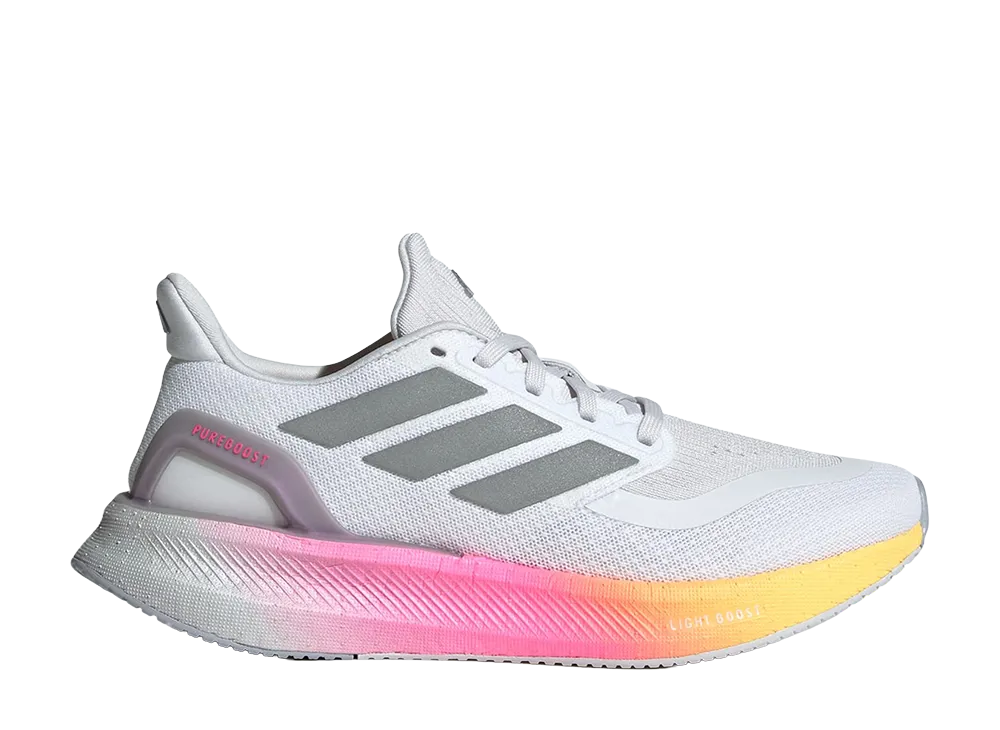 adidas Women's Pureboost 5 Running "Cloud White/Silver Metallic/Spark"