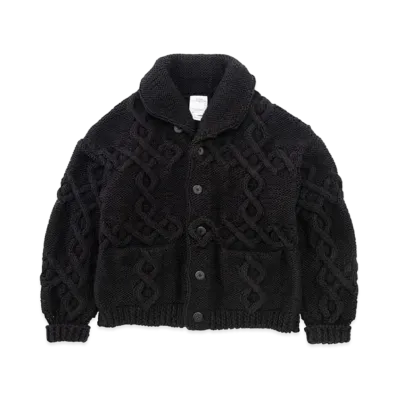 visvim Cowichan SB Hand-Knit "Black"