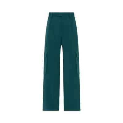 AMIRI Wide Leg Pleated Cargo "Rain Forest"