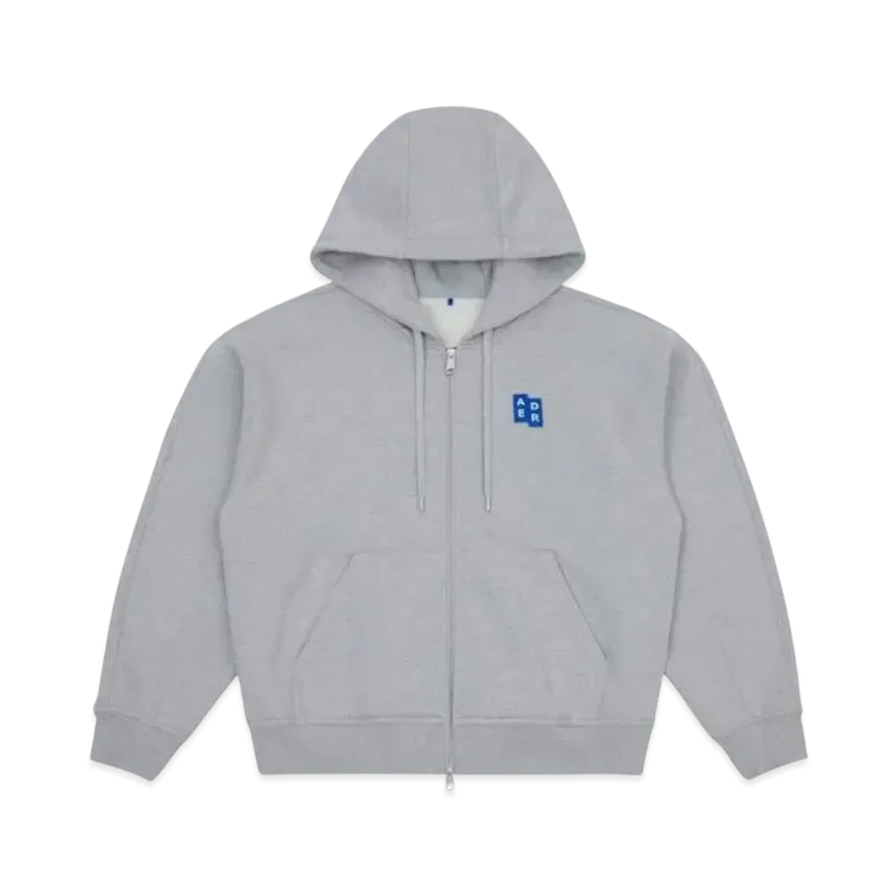 ADERERROR Tag Hoodie Zip-Up 02 "Grey"