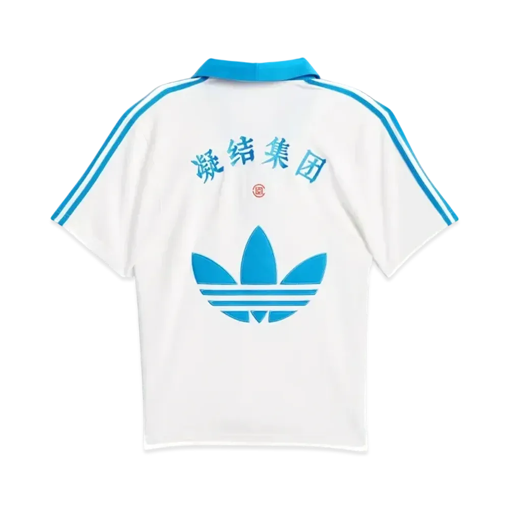 adidas x CLOT Pique Polo Shirt by Edison Chen "Core White"