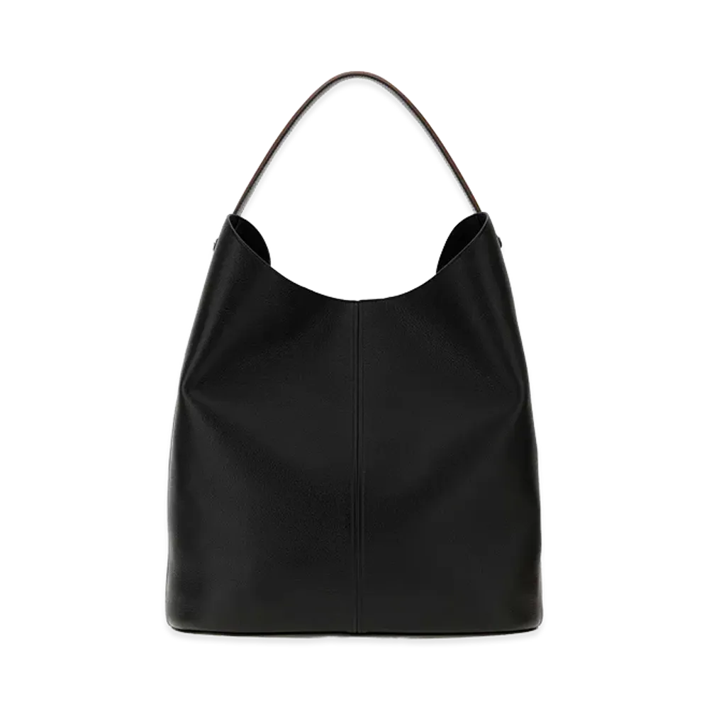 Maison Margiela Women's Leather Dress-Age Shopping Bag "Black/Orange"