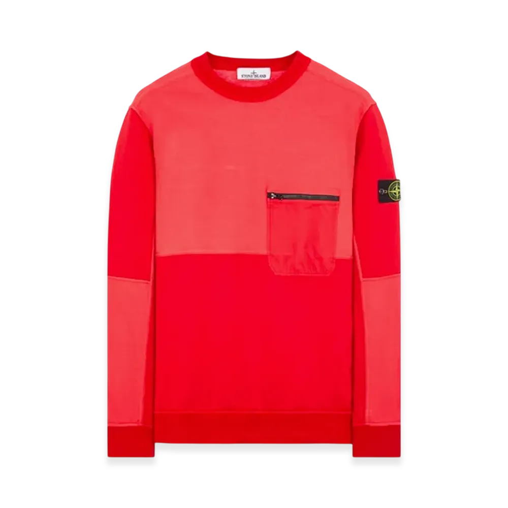 Stone Island 65677 Light Crewneck Sweatshirt - 24SS "Red"