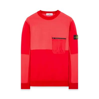 Stone Island 65677 Light Crewneck Sweatshirt - 24SS "Red"
