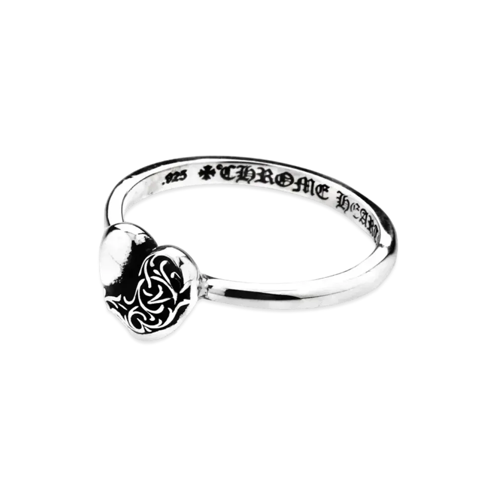Chrome Hearts Bubble Gum Ring Heart "Silver"