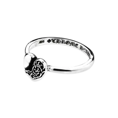 Chrome Hearts Bubble Gum Ring Heart "Silver"