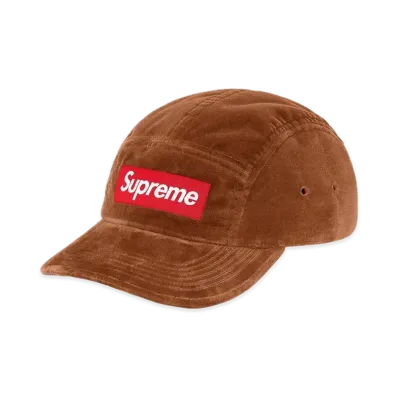 Supreme Velvet Camp Cap "Brown"