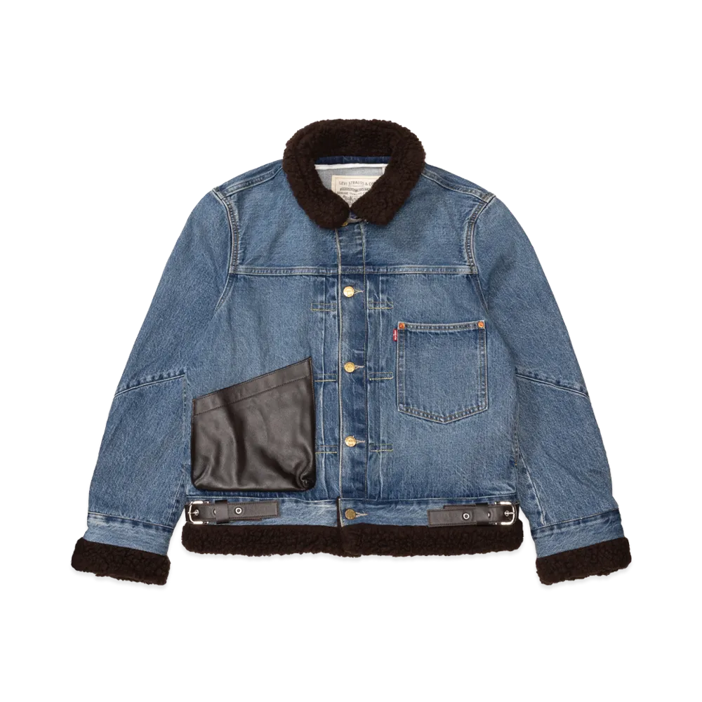 sacai x Levi's Men's Sherpa Jacket "Blue"