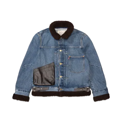 sacai x Levi's Men's Sherpa Jacket "Blue"