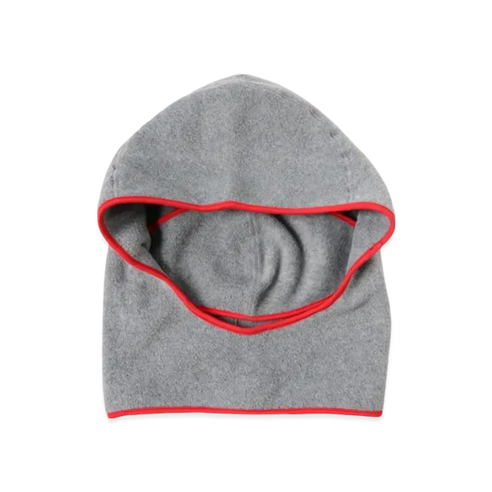 BEAMS Fooded Neck Gaiter "Gray/Red"