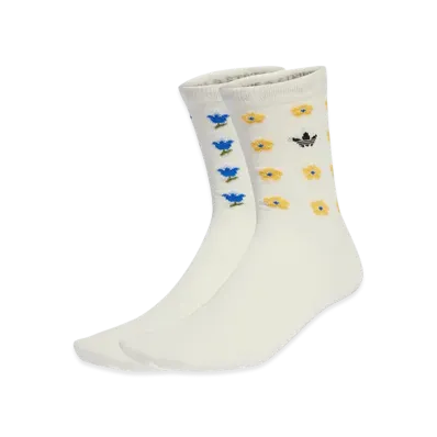 adidas x Liberty London Crew Socks 2 Pairs "Off White"