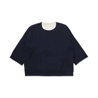 visvim Burrow Dual Sweat (Superfine) "Navy"