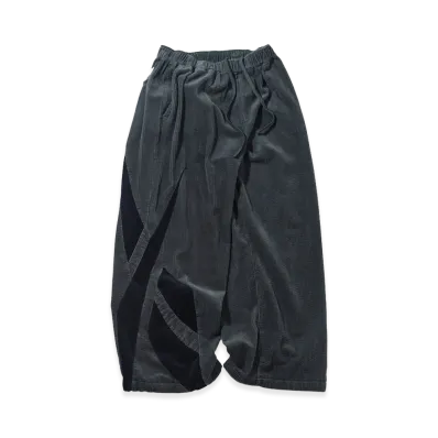 Reebok x NAUTICA Dual Name Wide Fit Corduroy Track Pants "Charcoal/Dark Navy"