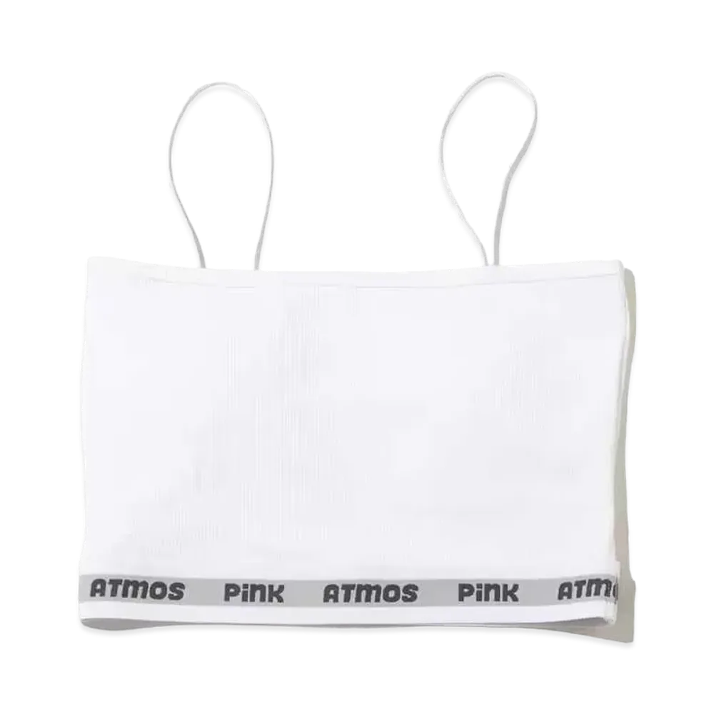 atmos pink Basic Short Rib Cami "White"