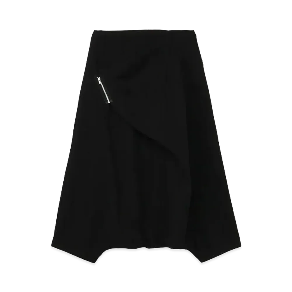 Yohji Yamamoto Y's HOLED JACQUARD SIDE ZIP PANTS "Black"