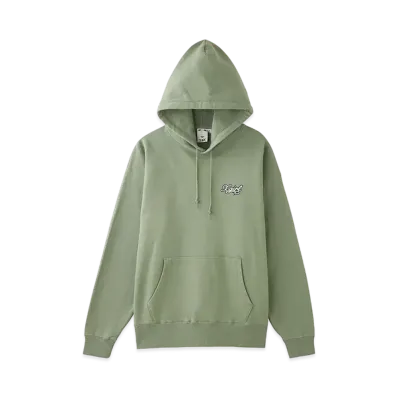 X-Girl Face And Stars Sweat Hoodie "Olive"