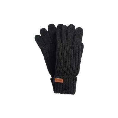 Barbour Saltburn Knit Gloves "Black"
