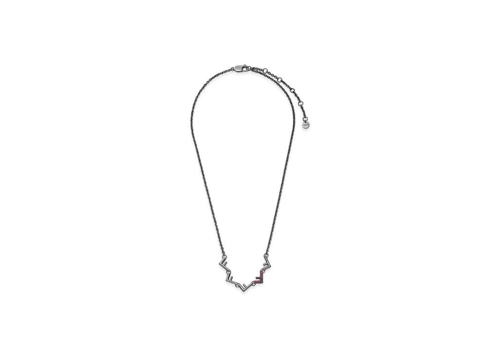 FENDI Five Necklace "Black"