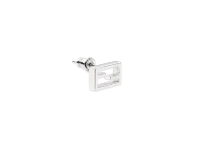 FENDI Baguette Earring "Silver"