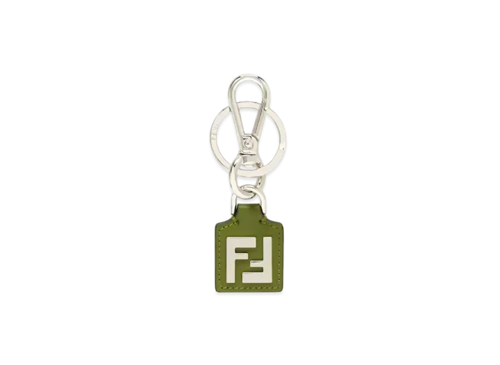 フェンディ FFスクエア キーホルダー FFキャンバス & レザー 