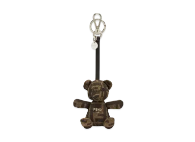 FENDI FF Jacquard Key Ring "Brown"