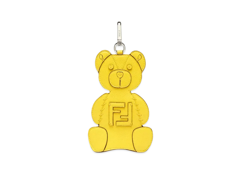 FENDI Roma Leather Charm "Yellow"