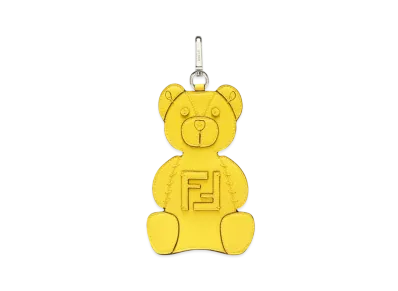 FENDI Roma Leather Charm "Yellow"