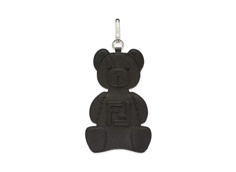 FENDI Roma Leather Charm "Black"