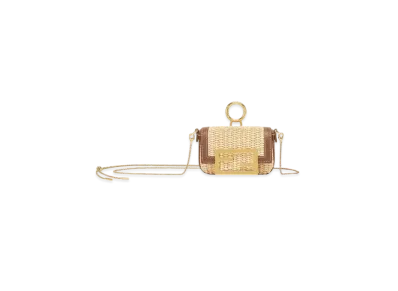 FENDI Nano Baguette Charm "Beige"