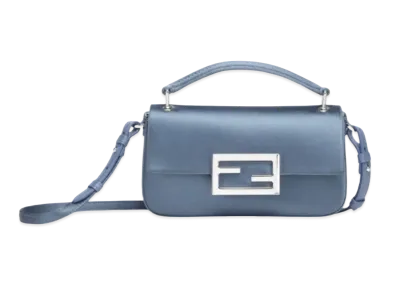 FENDI Baguette Phone Pouch Silk Pouch "Blue"