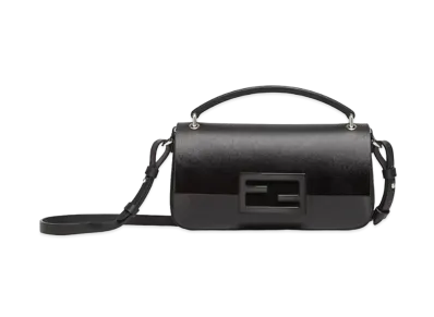 FENDI Baguette Phone Pouch Patent Leather Pouch "Black"