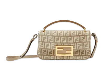 FENDI Baguette Tapes Leak Fabric Phon Pouch "Dub Gray"