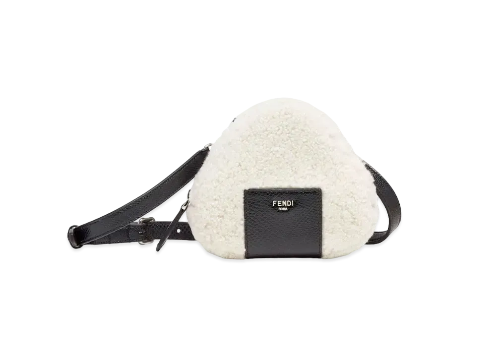 FENDI Charm Sheepskin Charm "White"