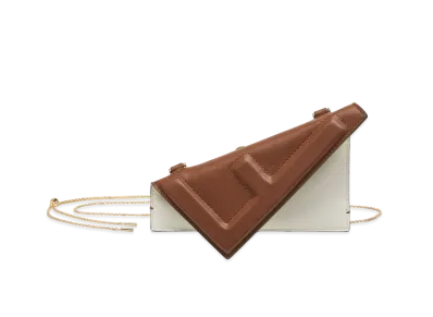 FENDI Nano Fendi Flip Leather Charm "Brown"