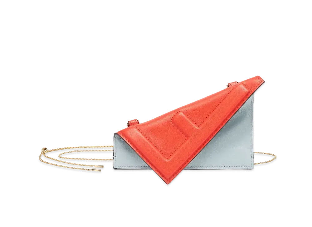 FENDI Nano Fendi Flip Leather Charm "Red"