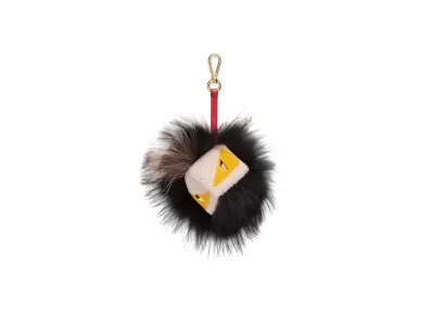 FENDI Eyes Charm Lunar New Year Fox Fur "Black"