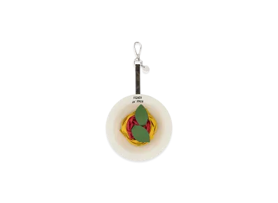 FENDI Leather Spaghetti Charm "Multicolor"