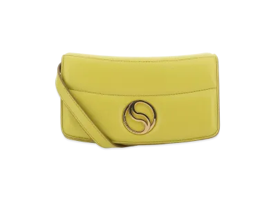 STELLA McCARTNEY Women's Acid Alter Mat Mini S-Wave Wallet "Yellow/Green"