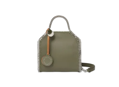 STELLA McCARTNEY Falabella Tiny Tote Bag "Khaki Green"